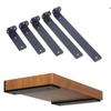 1 Set 5Mm Thicked Invisible L-Shaped Brackets Heavy Duty Cast Iron Floating Shelf Brackets For Kitchen Shelves Support