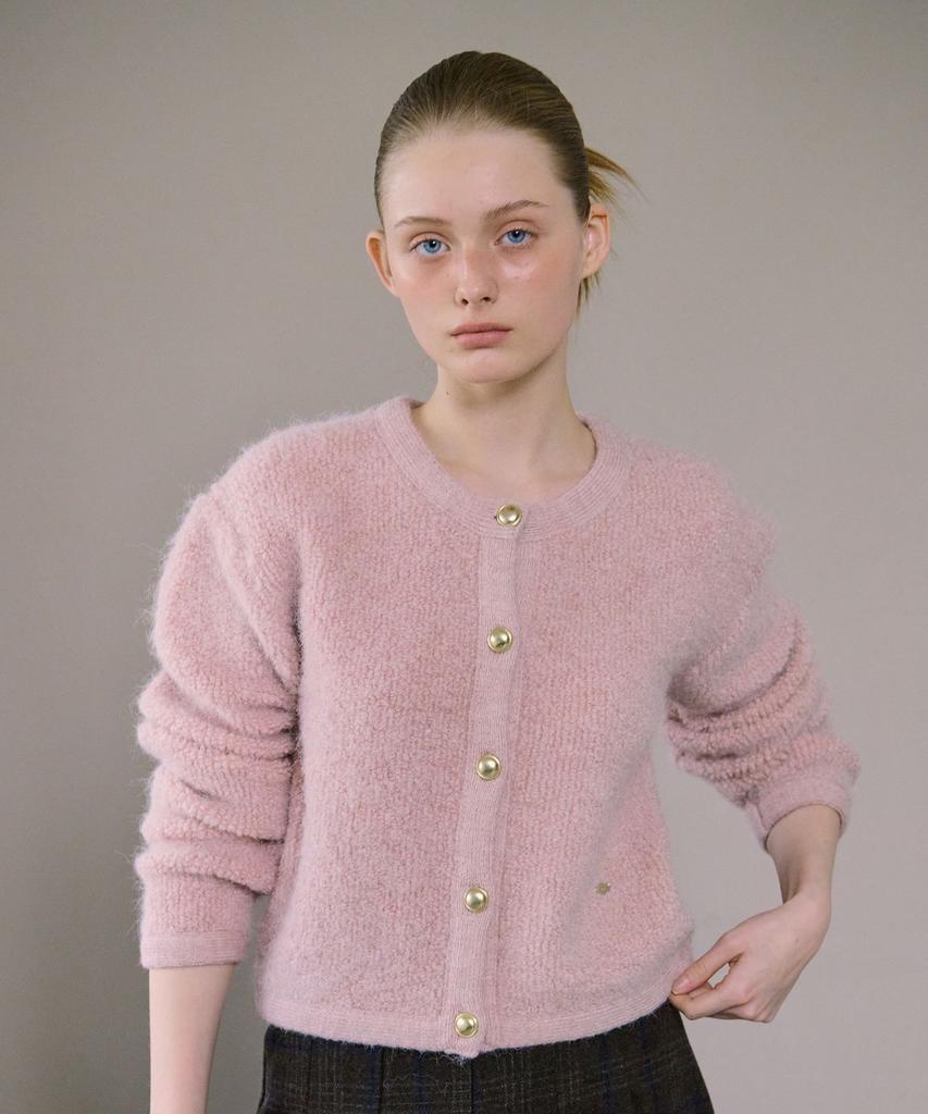 AHWE Boucle Crop Knit_Pink