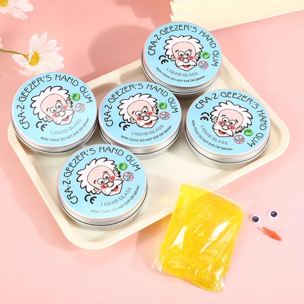 Clear Liquid Glass Slime Putty, Transparent Bouncing Slime, Nonsticky Stress Relief Toy for Students Adults DIY Handmade GiftS