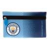 Manchester City FC Official Fade Flat Football Crest Pencil Case
