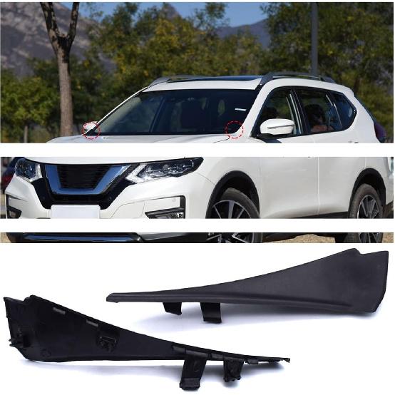 2 ks Pasuje pro Nissan X-Trail Xtrail T32 2014-2018 Auto Přední sklo Obal Rohový ozdobný kryt Stěrač Boční ozdobný kryt Krycí deska