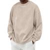 Men's Vintage Cotton Long Sleeve Round Neck Shirt Casual Daily Top