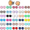 Hicarer 32 Pairs Round Druzy Stud Earrings Bohemian Round Stud Stainless Steel Pierced Earrings Jewelry for Women Graduation Gift