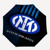 1pc I-Internazionale Milano (2) Umbrella, Sun Protection, And UV Shielding. It Has Eight Sturdy Ribs for Outdoor Use And Perfect As a Holiday Gift