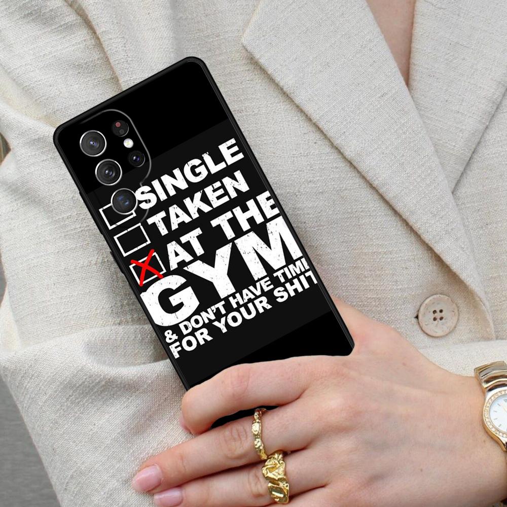 Bodybuilding Gym Fitness Quotes Cell Phone Case for Samsung Galaxy S26 Ultra S25 S24 S23 S22 S21 S20 Note10 Cover