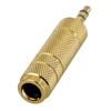 6.5mm 1/4" Female to 3.5mm 1/8" Male Stereo Audio Headphone Jack Converter Plug