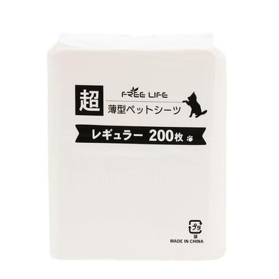 Freely Pet Training Pads, Thin Type, Regular Size, 200 Sheets