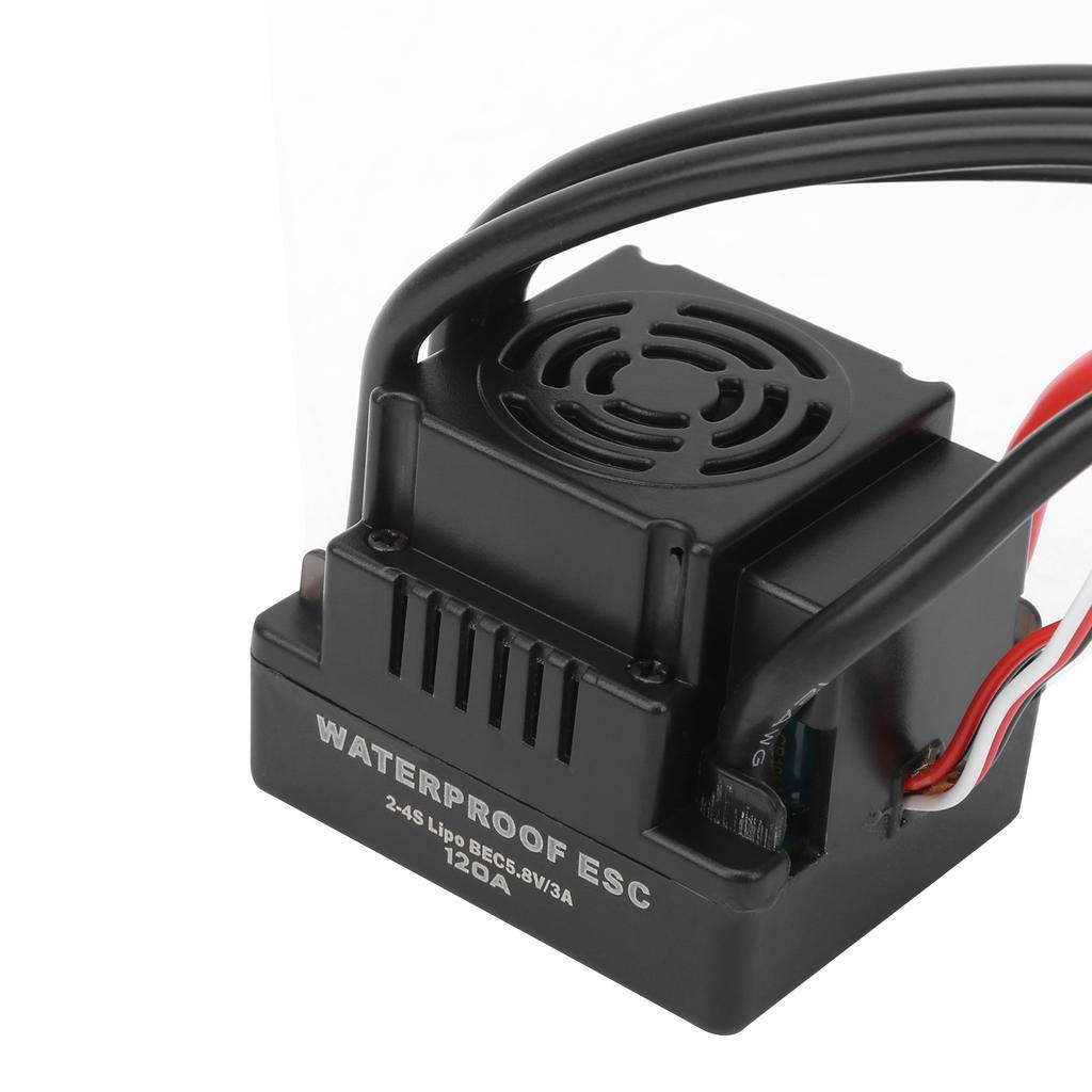 120A Waterproof Brushless ESC Electronic Speed Controller Accessory Fit for 1/8 RC Car Electronic Speed Controller