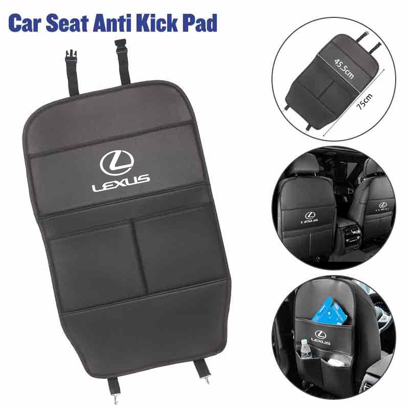CKU5 Car Seat Back Storage Bag Leather Seat Anti-Kick Pad Accessories For Lexus CT200h ES250 ES300h IS250 IS200 GS300 GS460 GX470