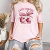 Pink Color Cherry Summer Fashion Tshirts Unisex Unisexga Top Female Anime Y2k Clothing Fashion Graphic Tshirt Unisex Tops