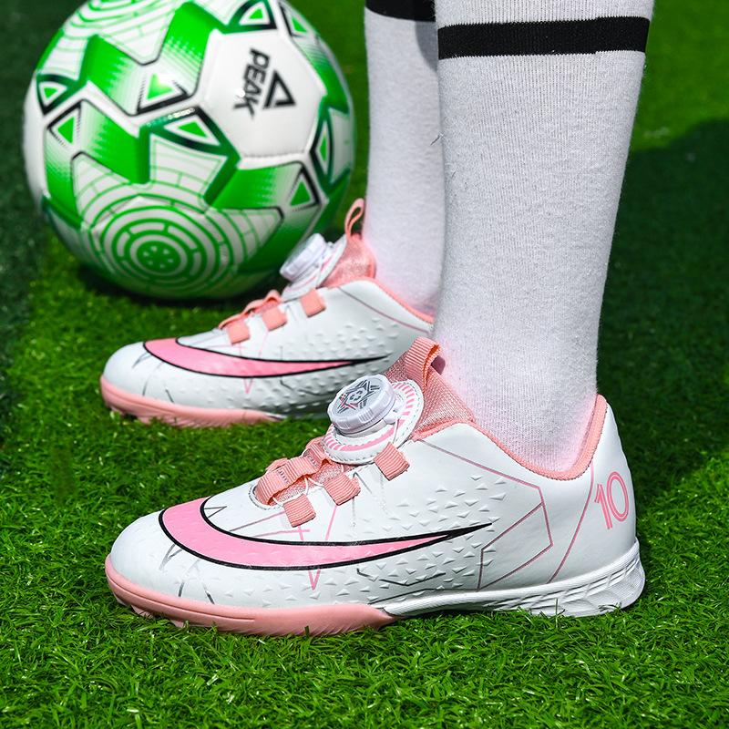 Młodzież Dzieci Klamra Obrotowa Buty Piłkarskie Połamane Paznokcie Buty Sportowe dla Starszych Dzieci Uczniowie Szkoły Podstawowej Profesjonalny Trening Meczowy Piłka Nożna Sh