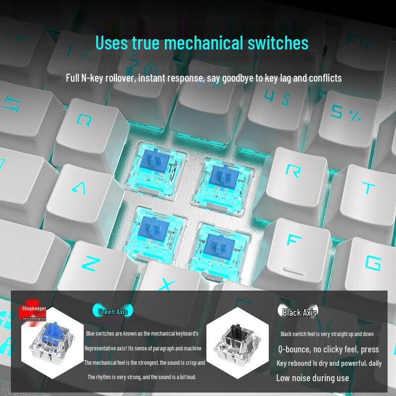 EWEADN TK900 Wired Mechanical Keyboard & Mouse Set