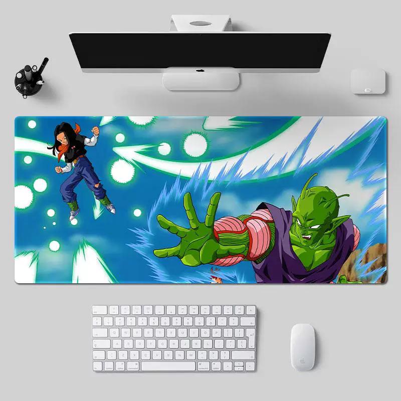 Japanese Dragon Ball Z Leather Mouse Pad Large Son Goku Cartoon Animation Hot Blood Vegeta Turtle Fairy Dragon Animation Table Mat Waterproof