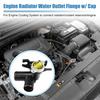 Engine Radiator Coolant Filler Neck with Radiator TWO  for Hyundai Elantra