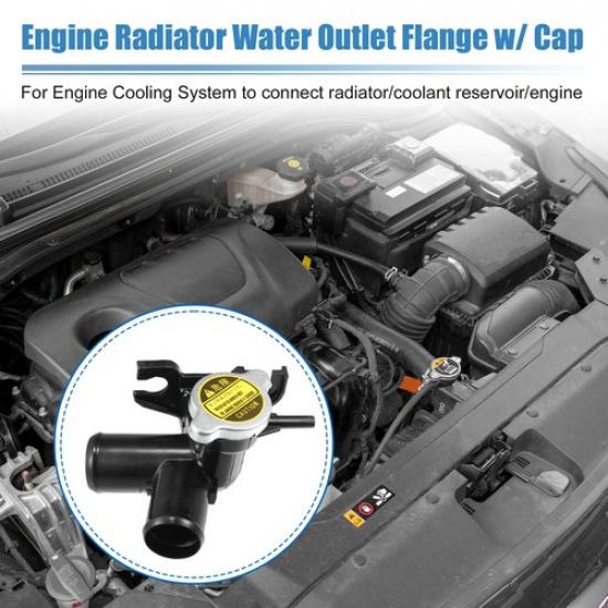 Engine Radiator Coolant Filler Neck with Radiator TWO  for Hyundai Elantra