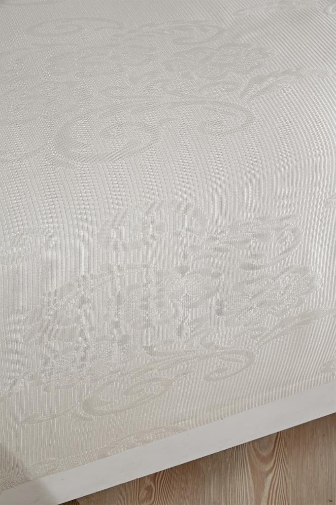 Dowry World Tulip Double Bedspread - Cream