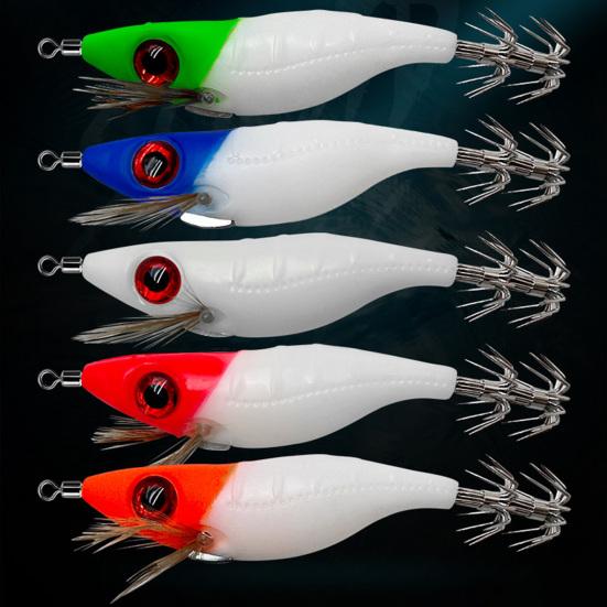 10CM/8,5G svítící ve tmě návnada na krevety s olihňovým háčkem Realistická bionická umělá návnada Mořská sladkovodní okoun Walleye Příslušenství k rybolovu pstruhů