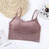 Yoga Bra Adjustable Strap Breathable Sports Push Up Bra Shockproof Padded Sports Yoga Top Athletic Gym Running Fitness Vest Bra