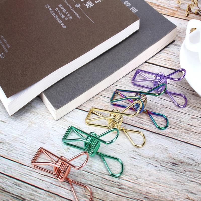20 Pcs Stainless Steel Clothes Pins Multi-Purpose Steel Wire Clips Utility Metal Clips for Laundry Home Outdoor Office