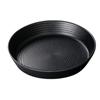 Unbreakable Dinner Plates Food Storage Tray Round Black Melamine Porcelain Barbecue Dishes Dishwasher Safe BPA Free Kitchen Tool