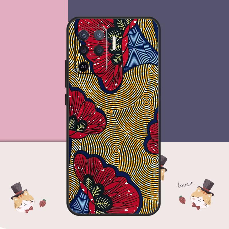 

African Wax Print Design Case For Oppo A77 A17 A57 A40 A78 A54 A74 A94 A76 A16 A96 A18 A60 A80 A38 A58 A98 A15 A5 Pro OPPO A91