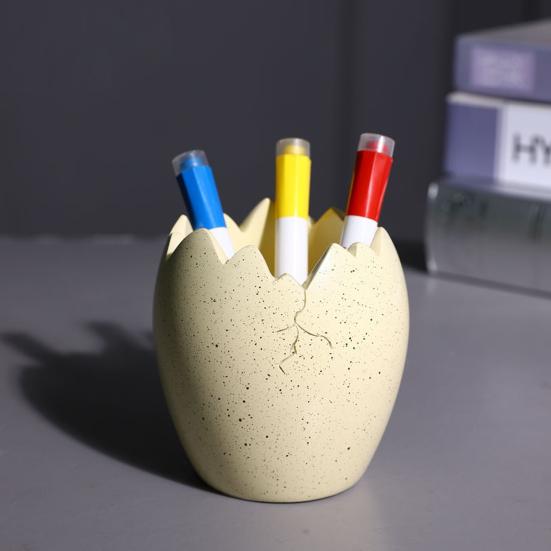 Dinosaur Pen Holder Resin Desk Ornament Cute Dino Toothbrush And Toothpaste Holder Makeup Brushes Organizer Fun Dinosaur Decoration