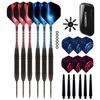 Darts Metal Tip Set 6 Aluminum Shaft Metal Dart Set Professional Darts Steel Tip Sets