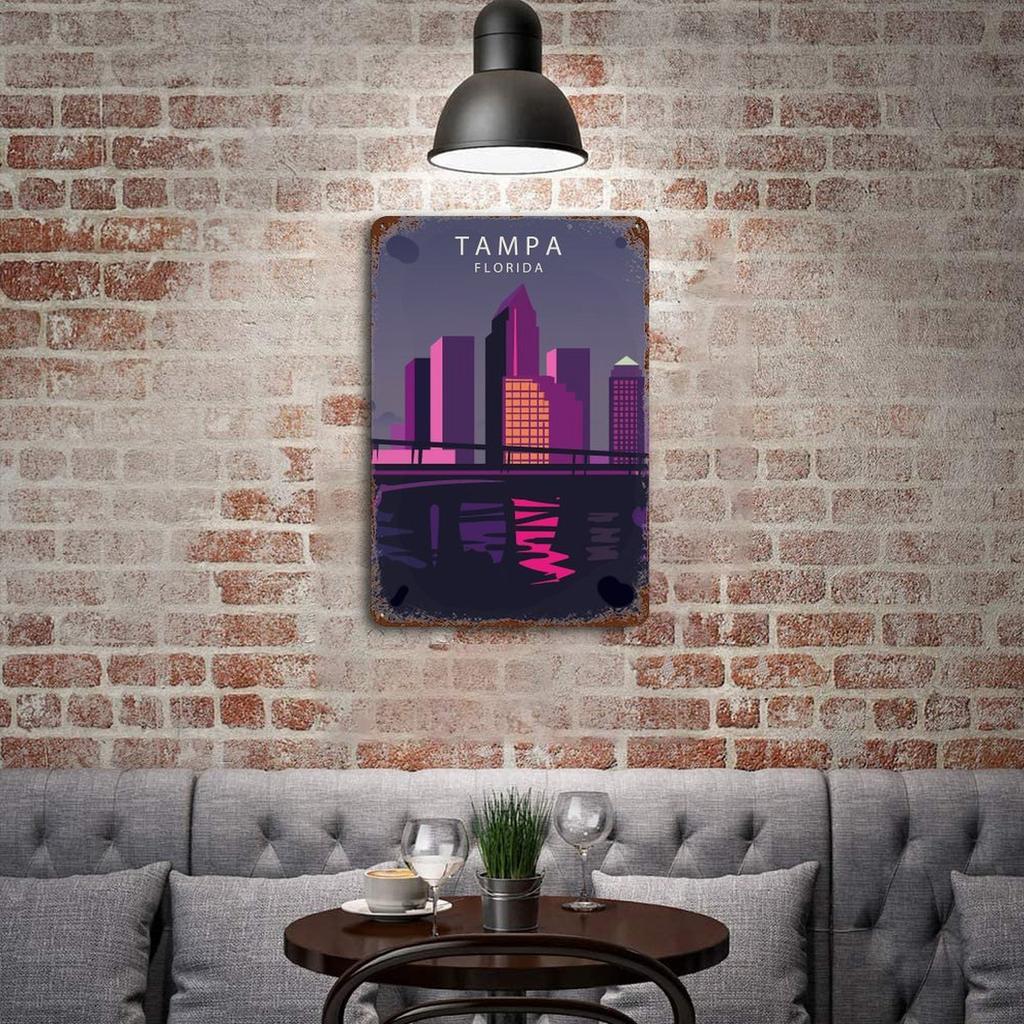 1 Stück Vertikales Vintage Blech Wanddisplay 20×30cm, Rustikales Eisenschild mit gealterter Patina für Restaurant, Bar, Zuhause oder Café Retro-Dekor