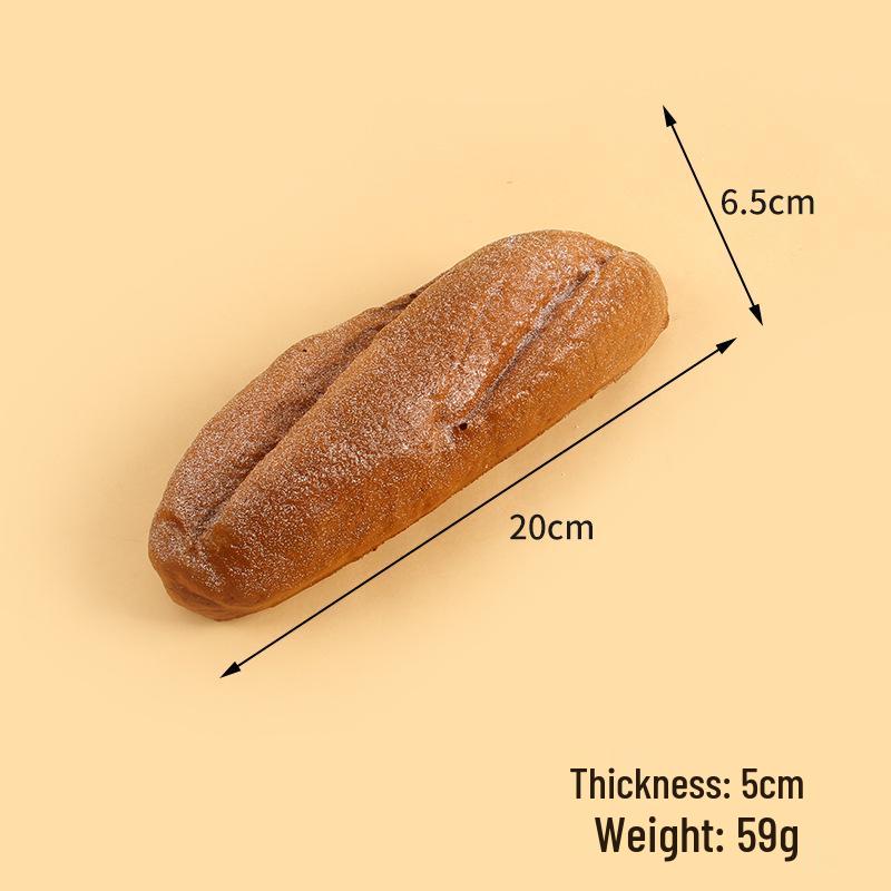 Baguette e Bruco in PU Sintetico, Oggetto di Scena per Esposizione, Decorazione o Servizi Fotografici