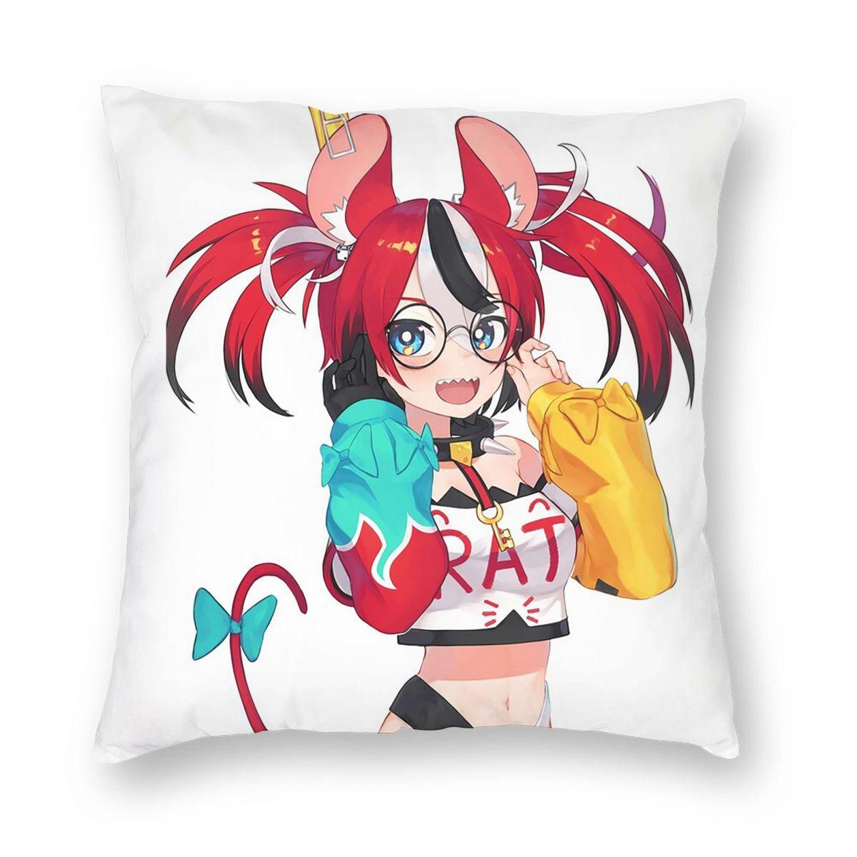Игровой Хололайвс Хакос Бэлз Квадратная Наволочка Чехол для Подушки Декоративная Наволочка на Подушку-Подушку на Молнии Уютная Подушка-Плед для Дома Гостиной 12x12Inch