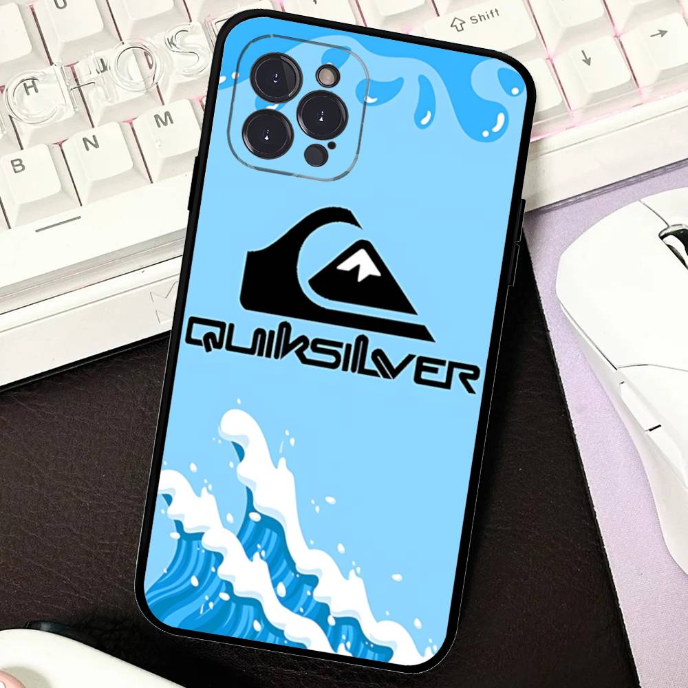 

Surf Brand Q-QuiksilverS Logo Soft Back Phone Cover Case For IPhone 17 16 Pro Max 15 12 11 16e 13 Mini 14 15 Plus iPhone 16e
