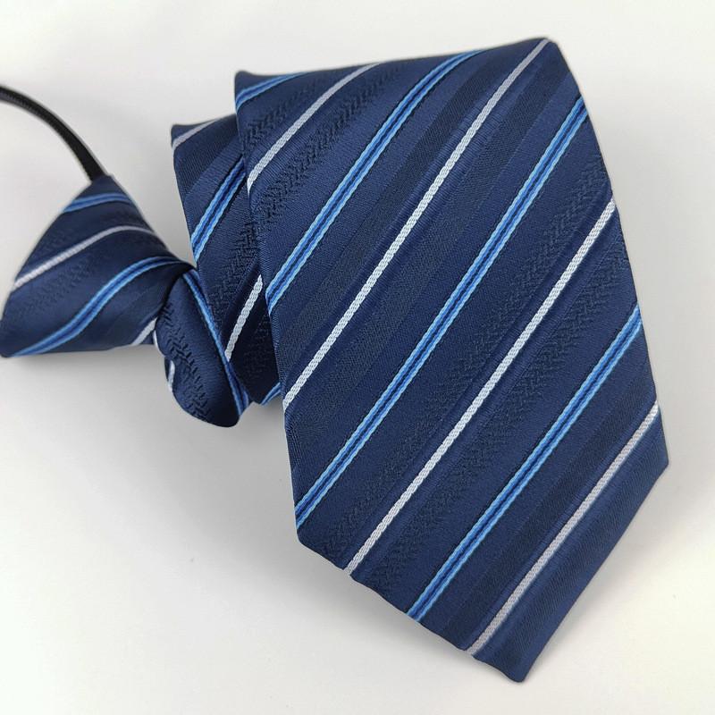 Mens Business Polyester Tie With Arrow Design And Zipper Closure For Office