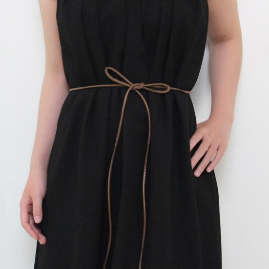 

Imitation Leather Belt Lace-up Decorative Waistband Dress Shirt Tops Belt Versatile Fashion Accessory рожевий