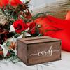 Wedding Card Box Wood Decoration Organizer for Anniversary Birthday Ceremony