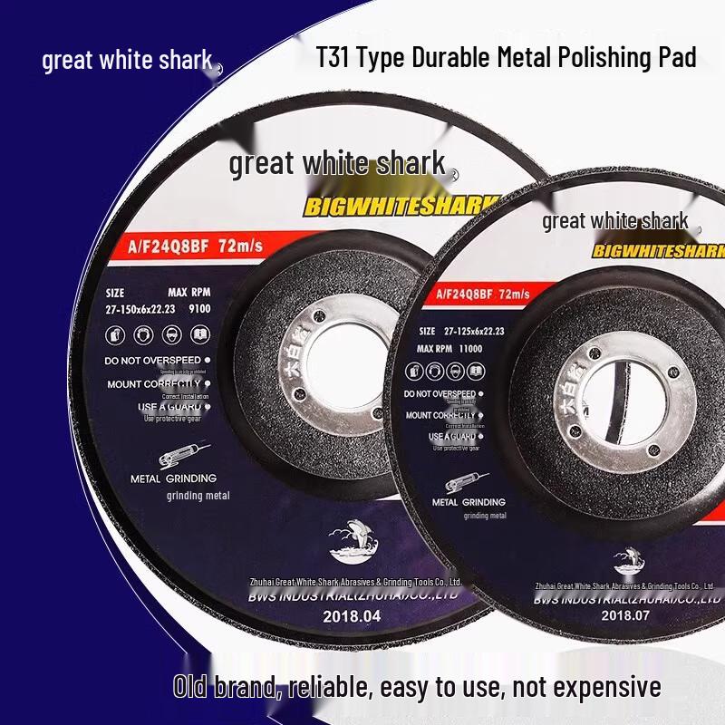BIGWHITESHARK 150mm Angle Grinder Grinding Disc