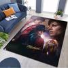 Tappeto Classico con Stampa Collage Ritratto Michael Jackson Tappetino Rettangolare Antiscivolo Decorazione per Camera da Letto Fan di Musica e Gaming