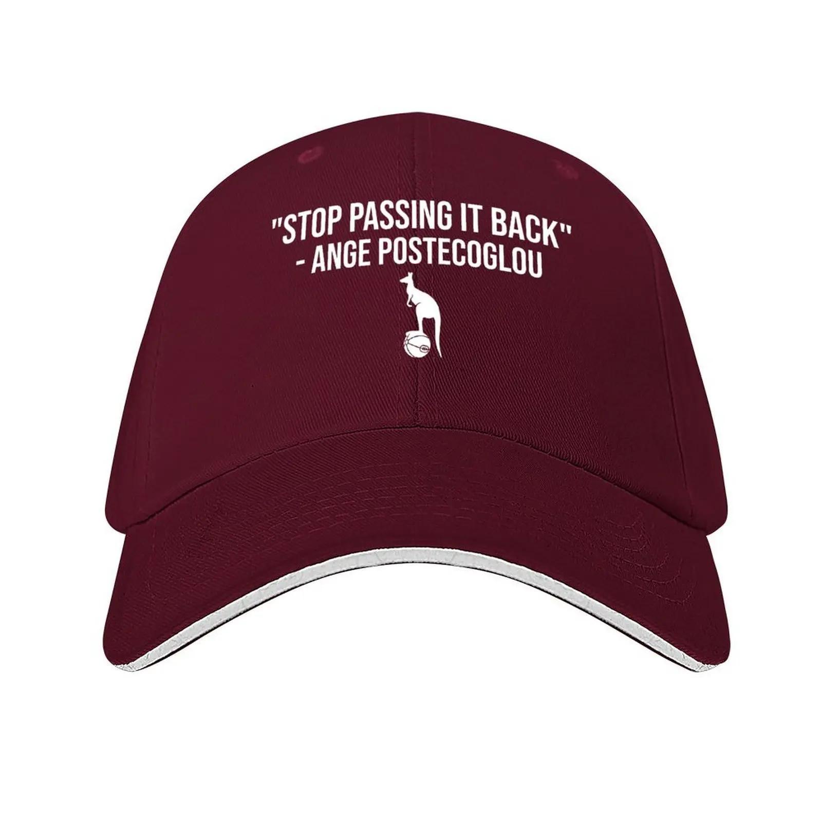 

Ange Postecoglou Stop Passing It Back Baseball Cap Luxury Unisex Hat sailor cap for Unisex Icon summer hat Unisexs Womens