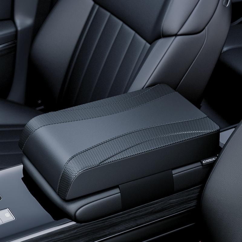Car Armrest Pad Universal Leather Auto Seat Middle Center Console Cushion Arm Rest Support Cushion Increase Car Amrest Mat Cpver