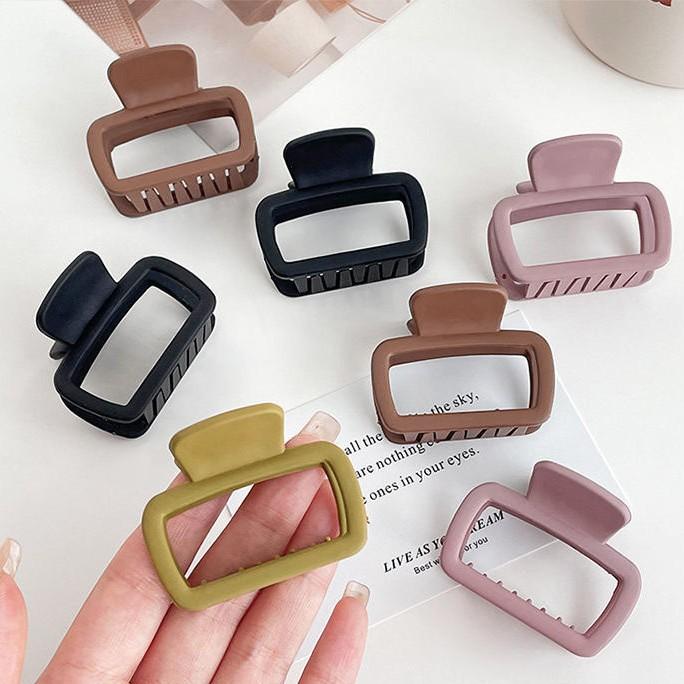 Square Small Grab Clip, Female Hair Grab, Back Of Head, Disc Hair Clip, Semi-Tie Hair Clip, Shark Clip, Headdress.