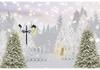 Winter Tapestry Fantasy Forest Snowy Christmas Trees White Snowflake Tapestries Nature Scenery Snowfield Xmas Happy New Year