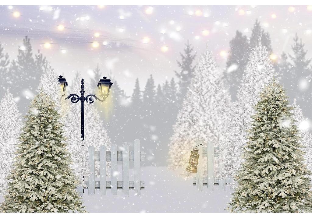 Winter Tapestry Fantasy Forest Snowy Christmas Trees White Snowflake Tapestries Nature Scenery Snowfield Xmas Happy New Year
