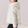 Fashion Winter Jackets Woman Short Parkas Hooded Plus Size Loose Thick Warm Outerwears Women's Coats