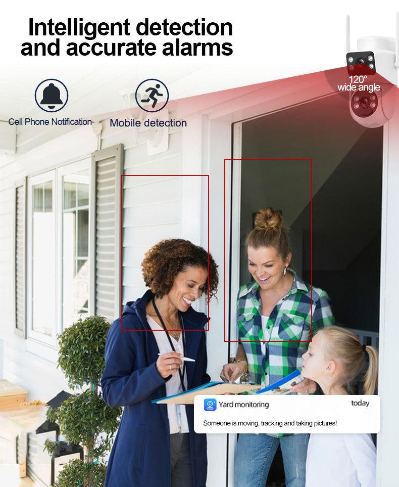 3M Solar Dual-Lens 4G Camera Monitor with Battery Backup and Night Vision