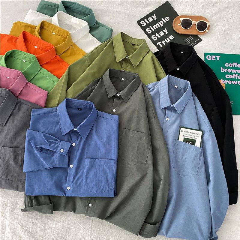 Cotton Shirts Spring Autumn Women Long Sleeve White Shirt Female Large Size Solid Korean Style Casual Blouses