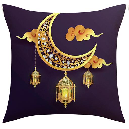 Home Decor Moon, Lantern & Star Decorative Pillow Covers Pattern Cushion Cover Suitable for Sofa Bedroom Car Pillow Cover