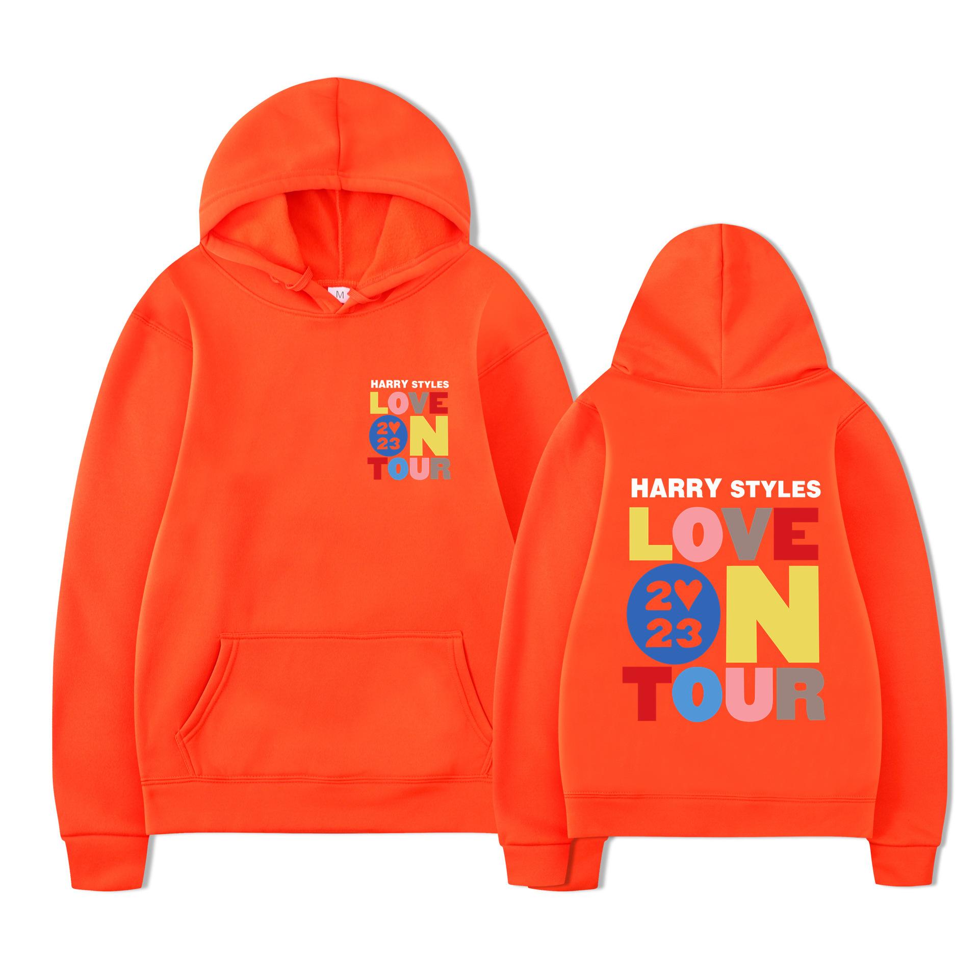 

Love on Tour Print Fashion Sweatshirt Hip Hop Casual Tops Oversize Unisex Autumn Winter Fleece Streetwear Tops 3XL