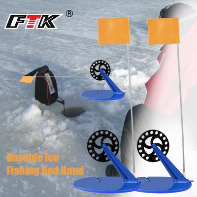 FTK Eisfischen Flagge Praktisches Bremssystem Winter Eisfischen Flagge Indikator Eisfischen Scheibe Ausrüstung Köder Werkzeug