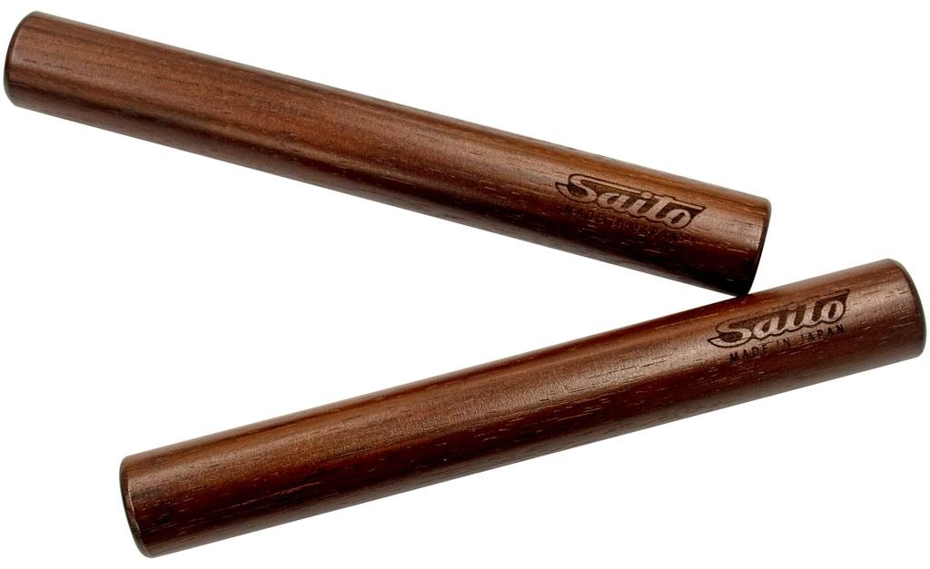 Saito Made with Premium Rosewood 27mm X Set of 2 Claves, [SCL27], Round, 205mm,
