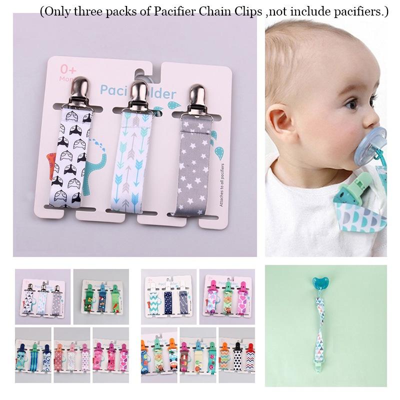 Ins Style Verdicktes Baby Schnullerketten Set, 3er-Pack mit Beißspielzeug