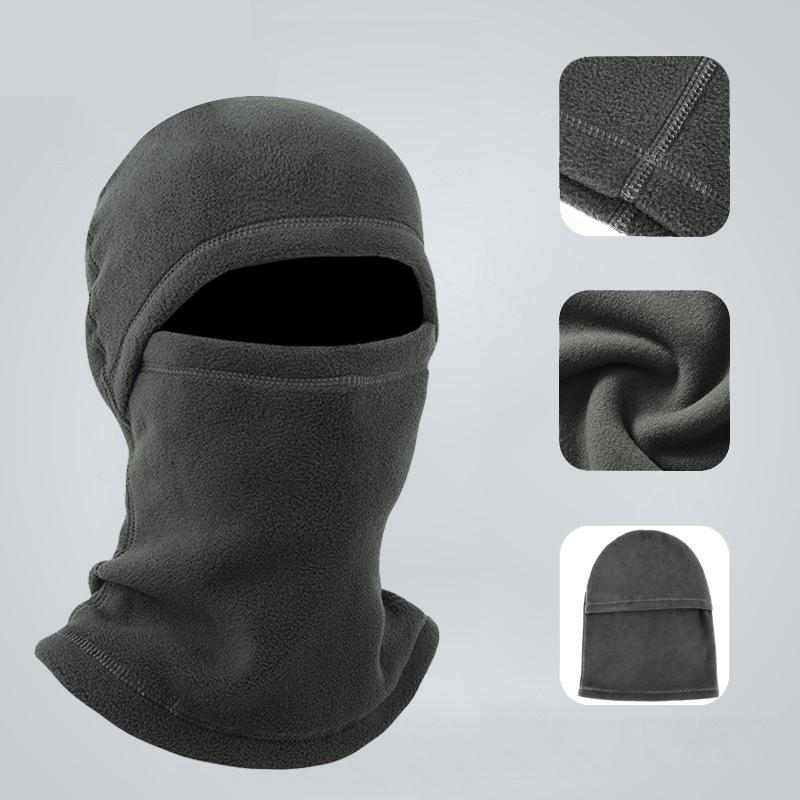 2025 Vinter Polar Korall Lue Fleece Balaklava Menn Ansiktsvarmer Luer Termisk Hodeplagg Taktisk Militær Sports Skjerf Luer